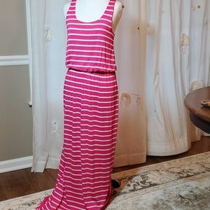 Pink Owl maxi dress